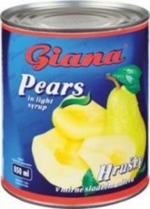 Hruškový kompot Giana 850ml. / 1ks