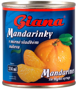 Mandarínkový kompót Giana 314ml. / 1ks