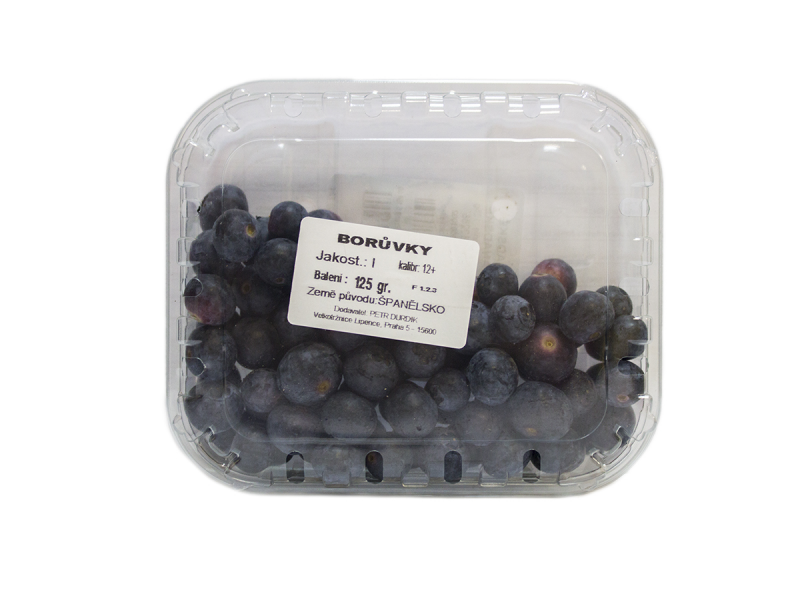 Čučoriedky čerstvé 125g Vanička. / 1ks