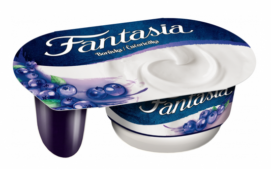 Danone Fantasia jogurt čučoriedka 4x122g. / 1bal