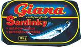 Sardinky v paradajkovej omáčke 125g, Giana. 1,20 € s DPH
