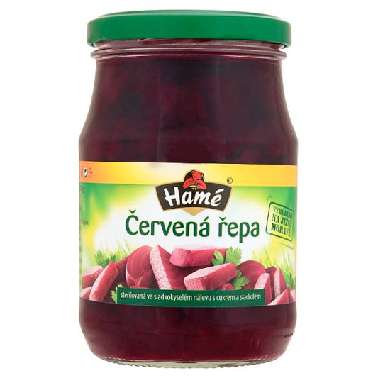 Červená repa/kocky v sladkokyslom náleve Hamé 330g. / 1ks