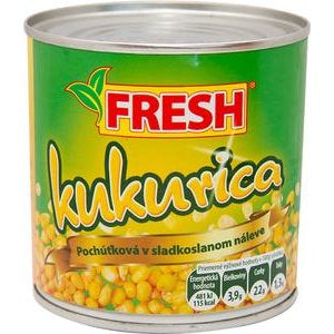 Kukurica cukrová "FRESH" Pochúťková 425 ml. / 1ks